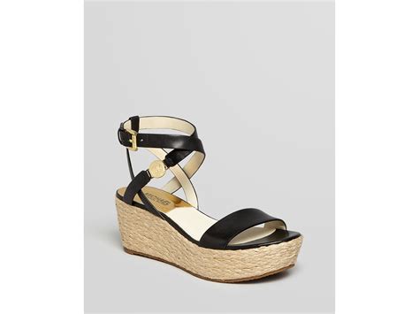 michael kors espadrilles jalita black|michael kors black sandals women.